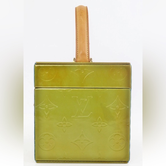 Louis Vuitton Olive Green Box Bag with Gold Accents - Picture 13 of 15